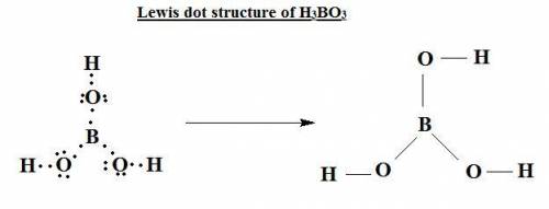 Draw the lewis structure for h3b03.