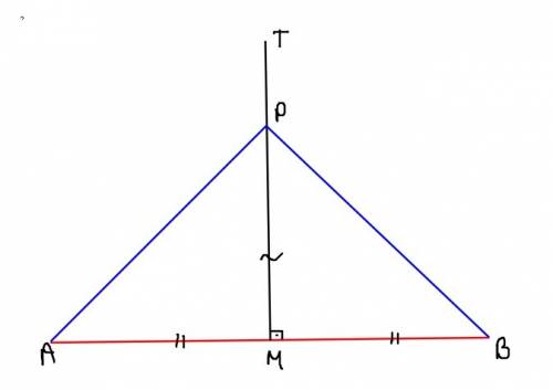 How do you prove that a point on a perpendicular bisector is equidistant from the endpoints of the s