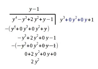 What is the remainder when the following polynomial division is performed?  place the answer in the