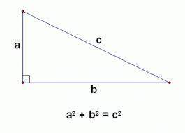 The lengths of two side of a right triangle are given find the length of the third side