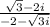 \frac{\sqrt{3}-2i}{-2-\sqrt{3i}}