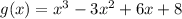 g(x)=x^3-3x^2+6x+8