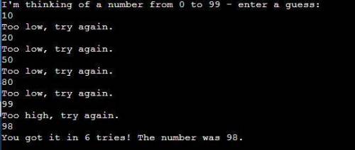 Write a program that generates a random number and asks the user to guess what the number is. if the