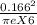 \frac{0.166^{2} }{\pi e X6}
