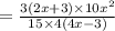 = \frac{3(2x+3)\times 10x^{2}}{15\times 4(4x-3)}
