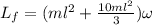L_f=(ml^2+\frac{10ml^2}{3})\omega