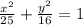 \frac{x^2}{25}+\frac{y^2}{16}=1