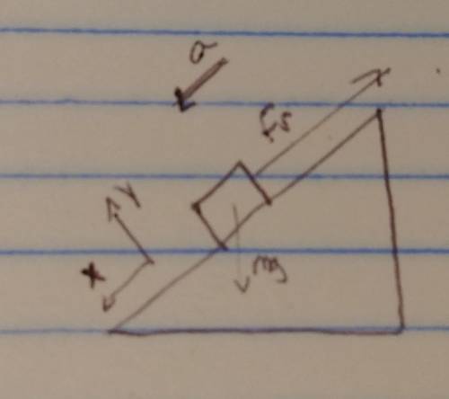 In fig. 7-30, a block of ice slides down a frictionless ramp at angle 50 while an ice worker pulls o