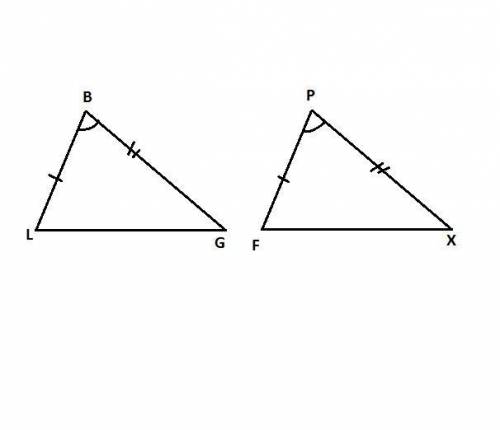 What triangle congruence postulate would prove that the two triangles are congruent?  a triangle b l