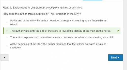 10 !  refer to explorations in literature for a complete version of this story. how does the author