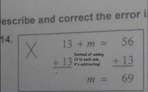 Can someone  me describe and correct the error here?  i was absent at school when we learned this bu