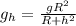 g_h=\frac{gR^2}{R+h^2}