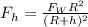 F_h = \frac{F_WR^2}{(R+h)^2}