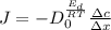 J = -D_0 ^{\frac{E_d}{RT}}\frac{\Delta c}{\Delta x}