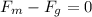 F_{m}-F_{g}=0