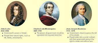 How did enlightenment philosophers influence the founding fathers of american government?  a. they p