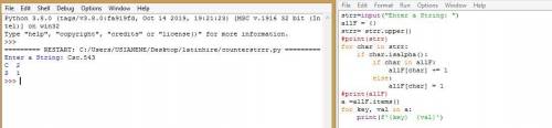 Write a program to do the following. ask the user to enter a string. convert all letters to uppercas
