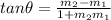 tan\theta =\frac{m_{2}-m_{1}}{1+m_{2}m_{1}}
