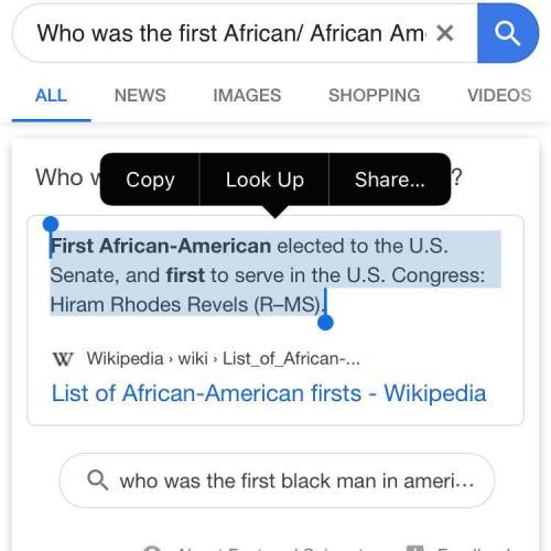 Who was the first african/ african american on earth ​