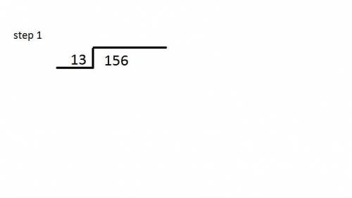 Divide use partial quotients 156 divided by 13
