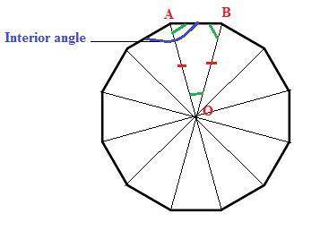What is the sum of the measure of the interior angle of a dodecagon?  explain your answer.