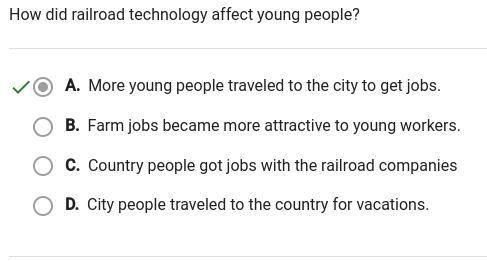 How did railroads affect the lives of many young people?