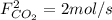 F_{CO_2}^2=2mol/s