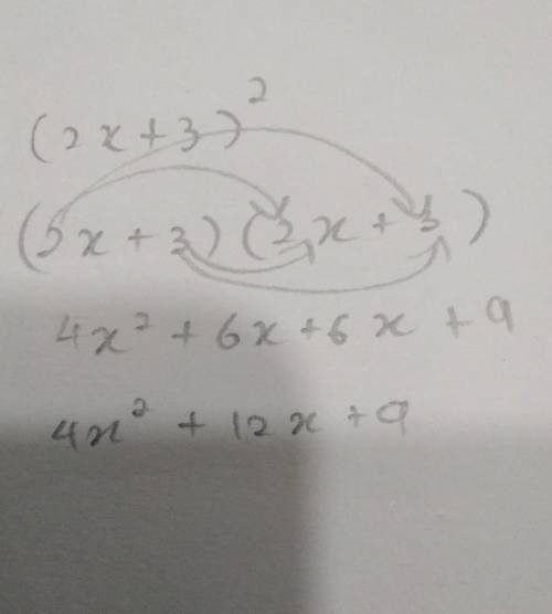 (2x + 3)^{2} 