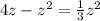 4z - z^2 = \frac{1}{3} z^2