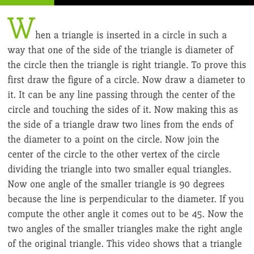How do you solve for a triangle inside a circle (45 45 90 degree)