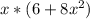 x * (6 + 8x ^ 2)