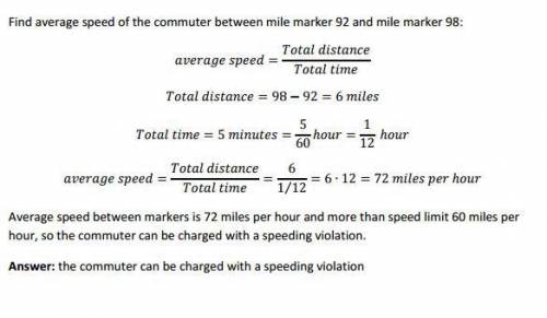 Acommuter is driving along a highway on which the speed limit is 45 miles per hour when he unknowing