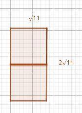 Can you make a rectangle that has two rows of squares with an area of 11 square units?  why or why n