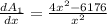\frac{dA_1}{dx}= \frac{4x^2-6176}{x^2}