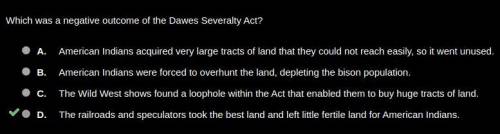 Which was a negative outcome of the dawes severalty act