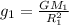 g_1 = \frac{GM_1}{R_1^2}