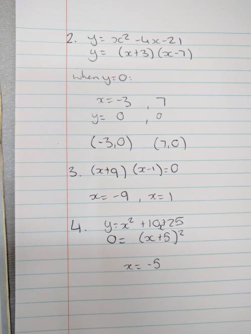 1.) what is the vertex of the quadratic function y=x^2-4x-1 2.) what is the solution set for the qua