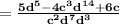 \bold{=\frac{5d^5-4c^3d^{14}+6c}{c^2d^7d^3}}