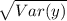 \sqrt{Var(y)}