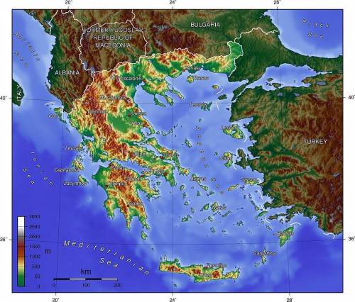 Which of the following is an example of the impact of the geography of greece on greek settlement pa