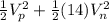 \frac{1}{2}V_p^2 +\frac{1}{2}(14)V_n^2