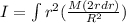 I = \int r^2(\frac{M(2rdr)}{R^2})
