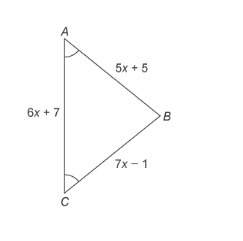 What is the length of side ac of the triangle?