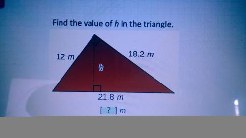 Find the value of h in this triangle. and you!