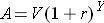 Use this formula to find the value of a house with appreciation: a = v (1+r)y when henry bought his
