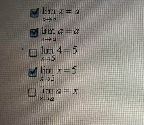 For real number a, which of the following equations are true ? select all that apply.