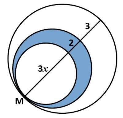The circumference of a circle is 34.5575 units. a smaller circle has a diameter that is 3 units smal