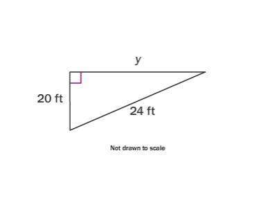 In the given right triangle, find the missing length to the nearest tenth. 13.3 ft 19.4 ft 2.8 ft 31