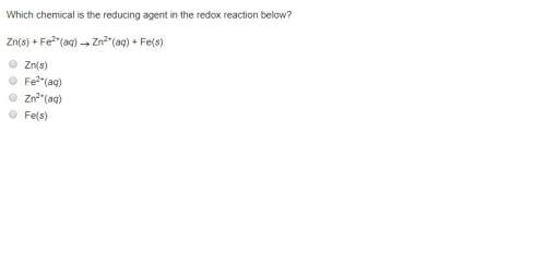 Which chemical is the reducing agent in the redox reaction below?