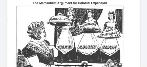 1. based on the cartoon, what were three benefits colonies brought to their mother countries of euro